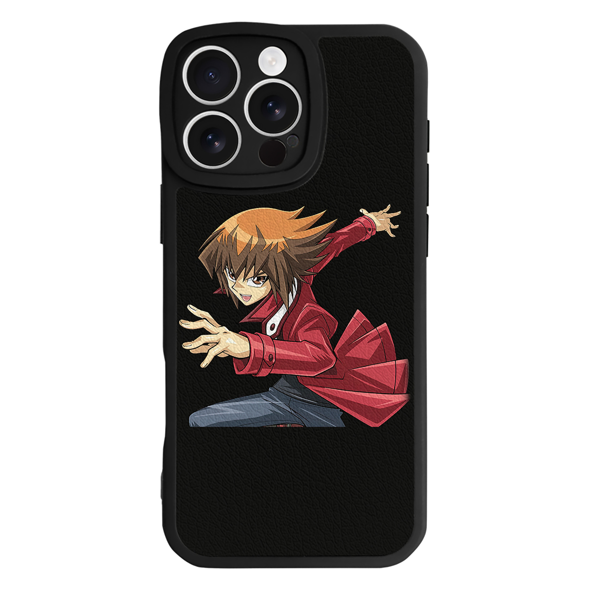（画像用） 遊☆戯☆王 Yu-Gi-Oh! 【iPhone 16シリーズ対応】シリコンスマホケース（レザー調） 材質：シリコン